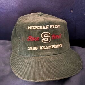 1988 Michigan State Rose Bowl Champions Hat - Corduroy